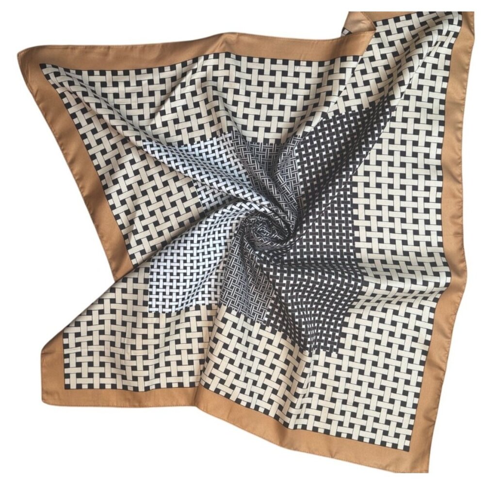 2/$30 NEW Colorful Painted Minimalist Printed Silky Fashion Scarf - Picture 4 of 8